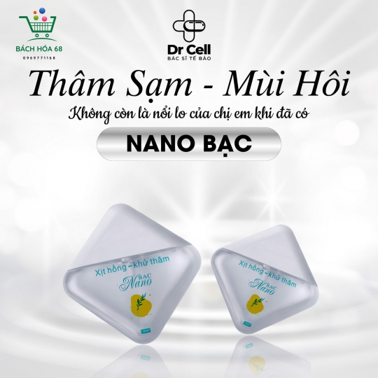 Xịt hồng - mờ Thâm Nano Bạc