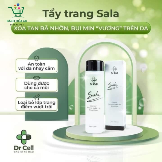 Tẩy trang 2 tầng Sala Dr Cell